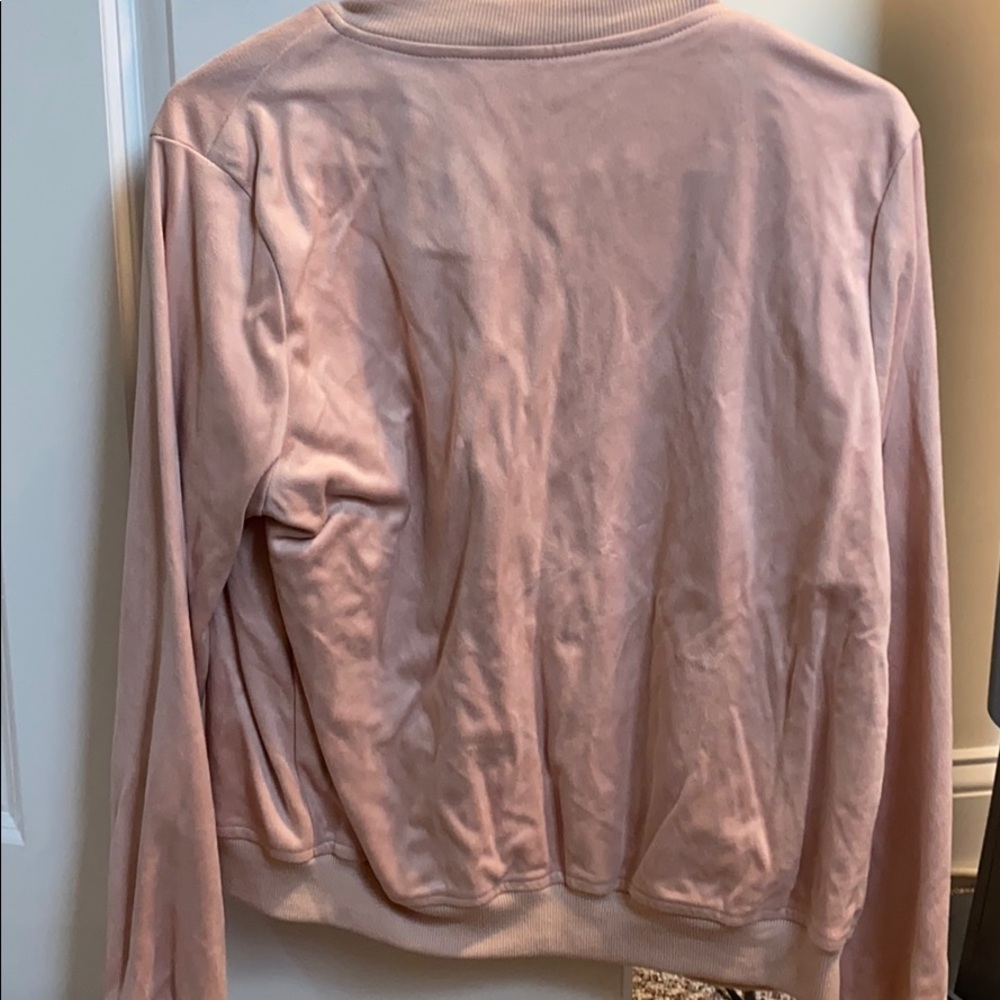 Pink Suede Jacket M - Picture 2 of 3